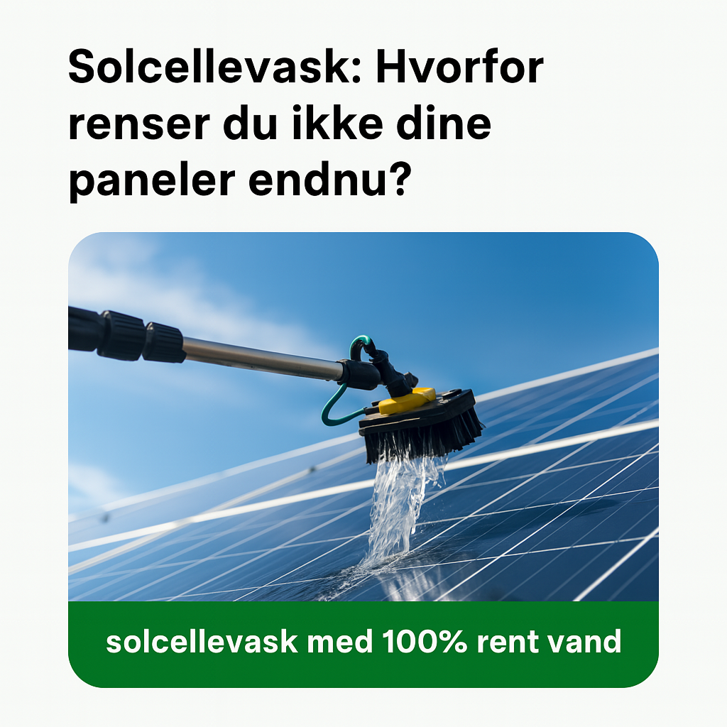Solcellevask: Hvorfor renser du ikke dine paneler endnu?