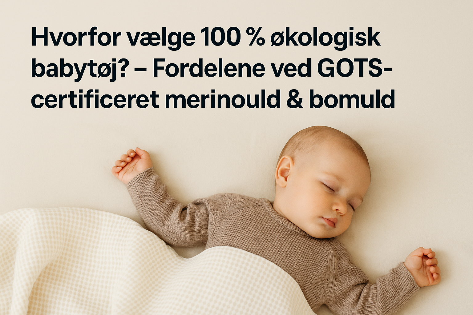 Hvorfor vælge 100 % økologisk babytøj? – Fordelene ved GOTS-certificeret merinould & bomuld