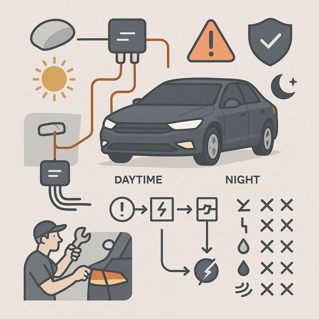 Automatisk lysstyring i bil: sikkerhed, lovkrav og montering uden bøvl