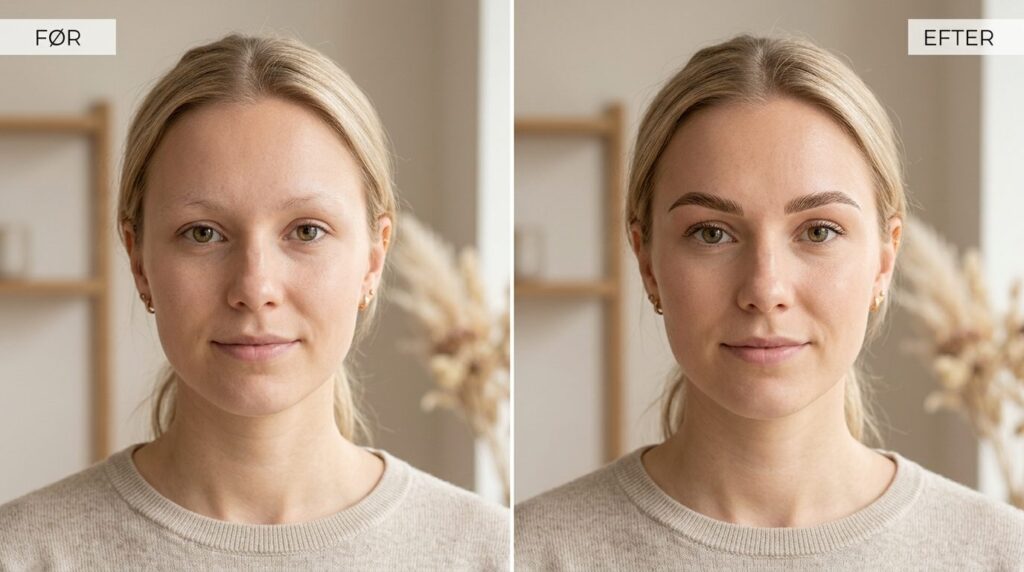 Split-screen before and after comparison aesthetic: left sid